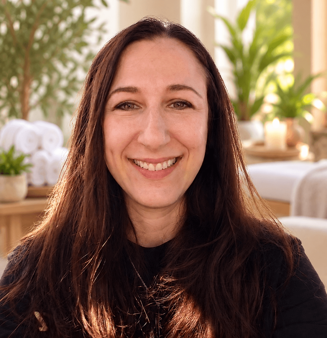 Jackie, the licensed massage therapist behind Spirit Fingers